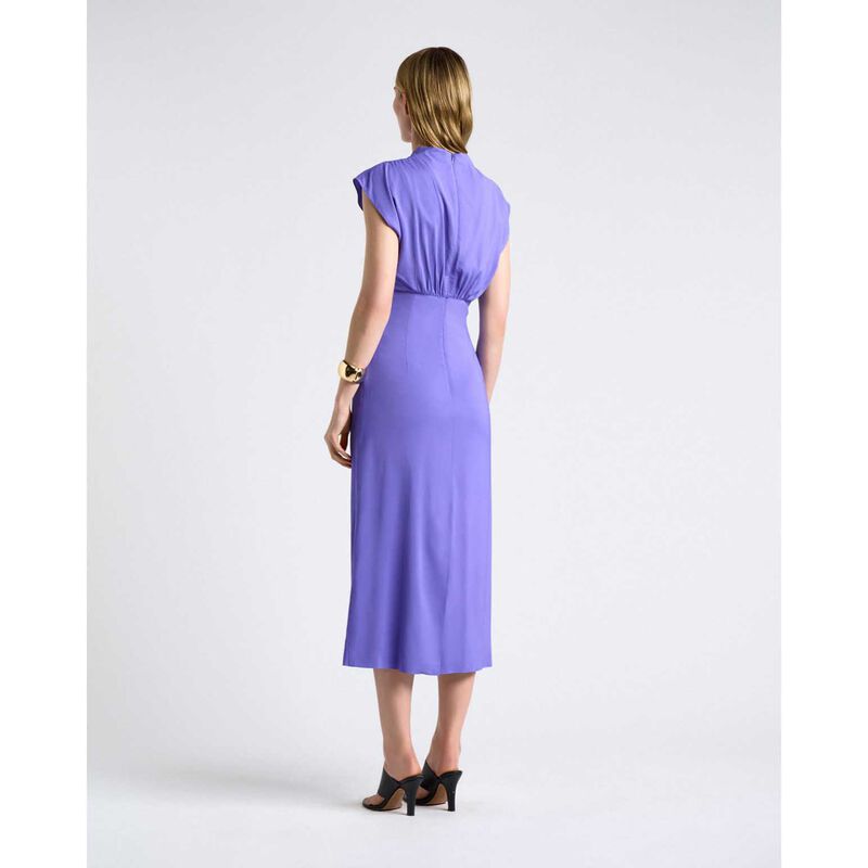Cue Stretch Viscose Draped Midi Dress image number 1